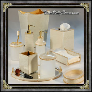 Audrey Gold Bath Accessories