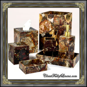 Taj Petrified Wood Bath Accessorie