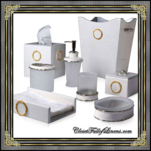 White Bamboo Bath Accessories