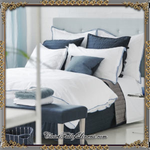 Astor Indigo Duvet Cover, Pillowcase, Shams and Sheets
